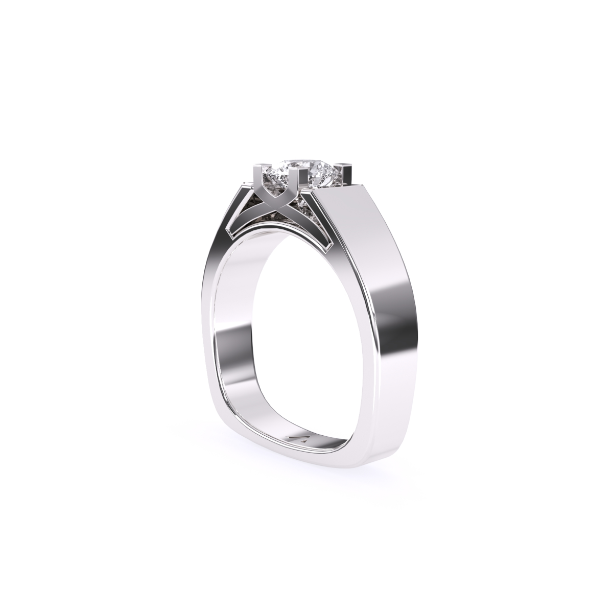 Classic Round Lab Grown Solitaire Diamond Ring